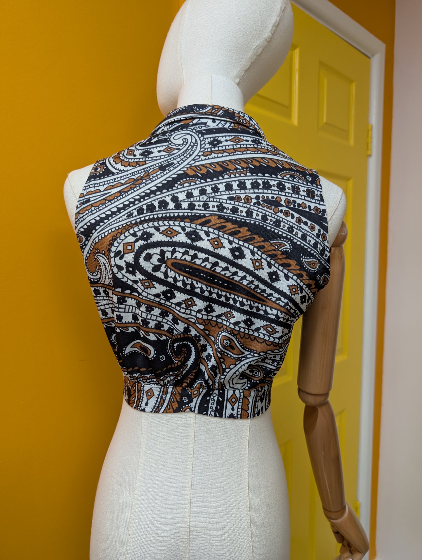 1960s St Michael paisley nylon 2 piece - XS/S