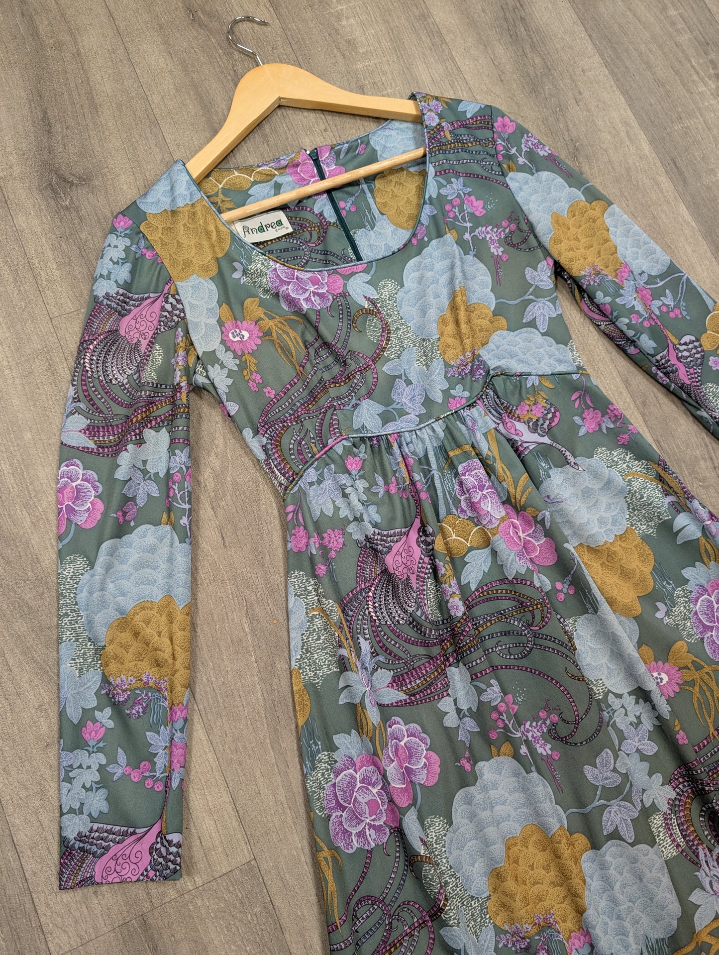 1970s Andrea Gayle dress - S/8/10