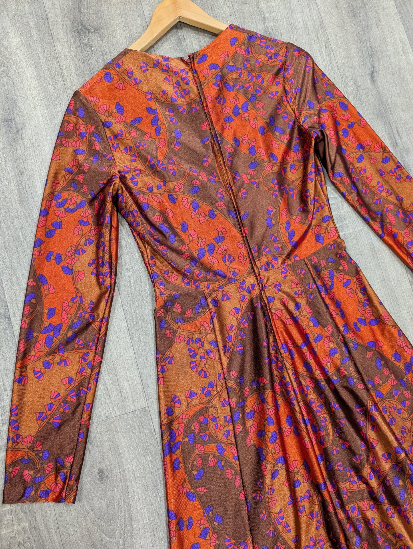 1970s psychedelic dress - S/8/10