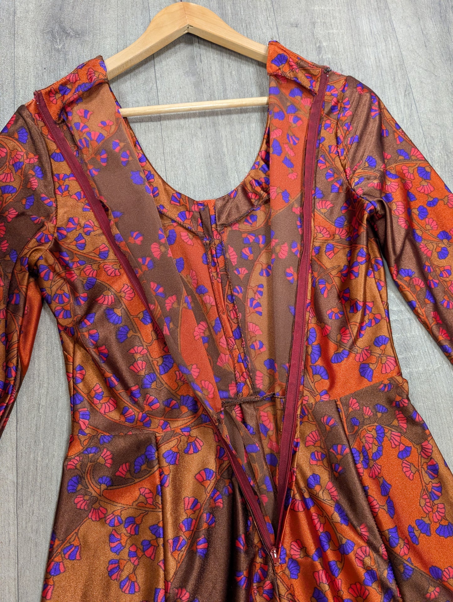 1970s psychedelic dress - S/8/10