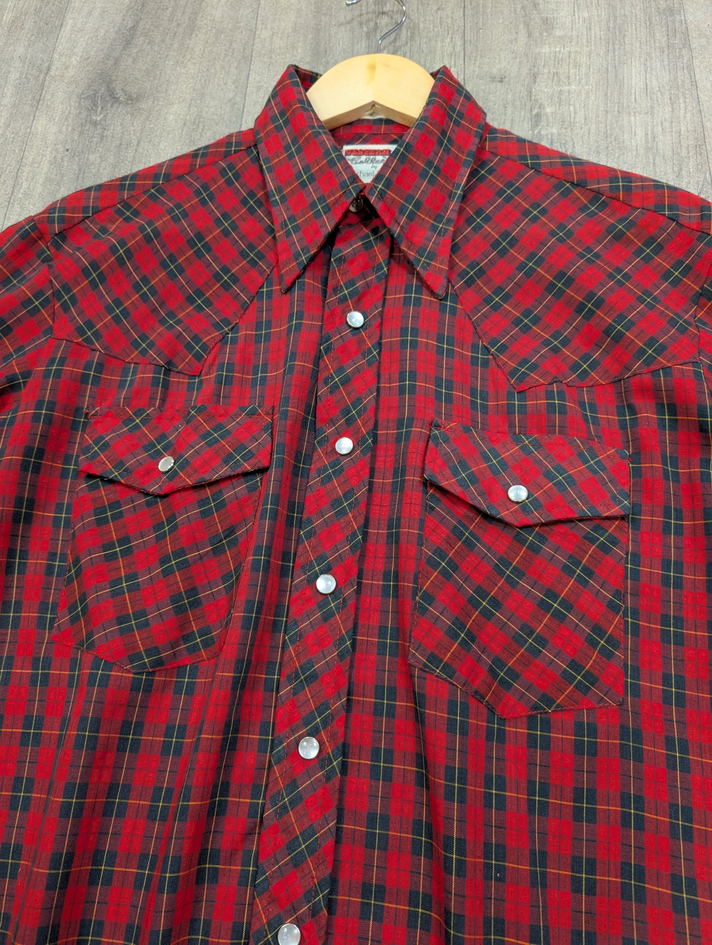 1970s Western Collection by Michael Barry red check shirt