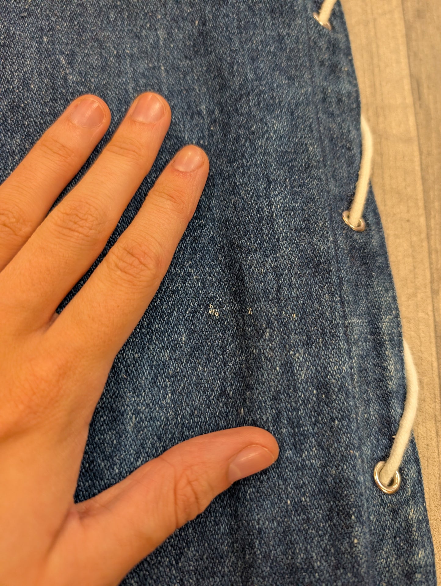 70s/80s John Craig lace up jeans - 24" waist