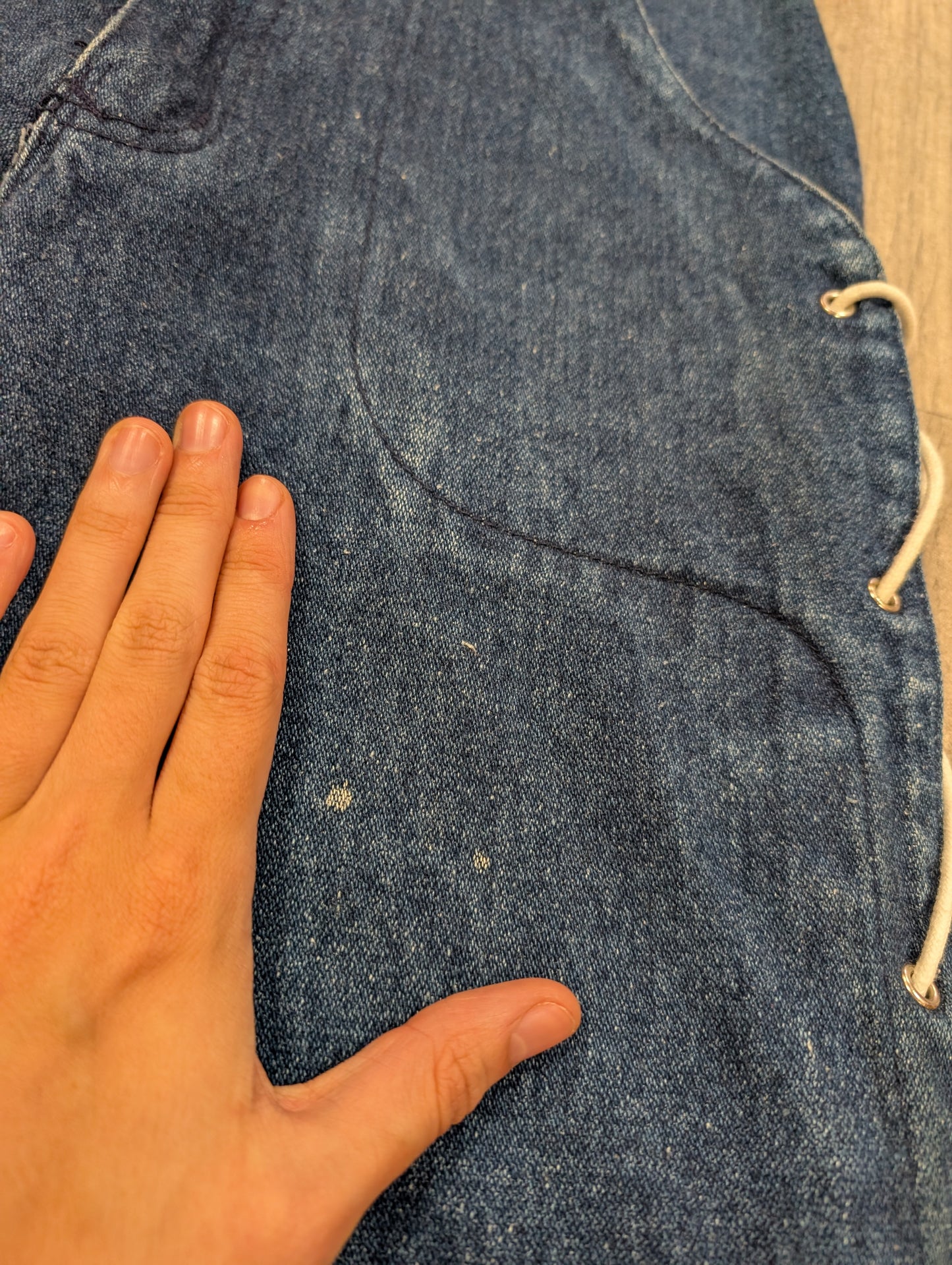 70s/80s John Craig lace up jeans - 24" waist