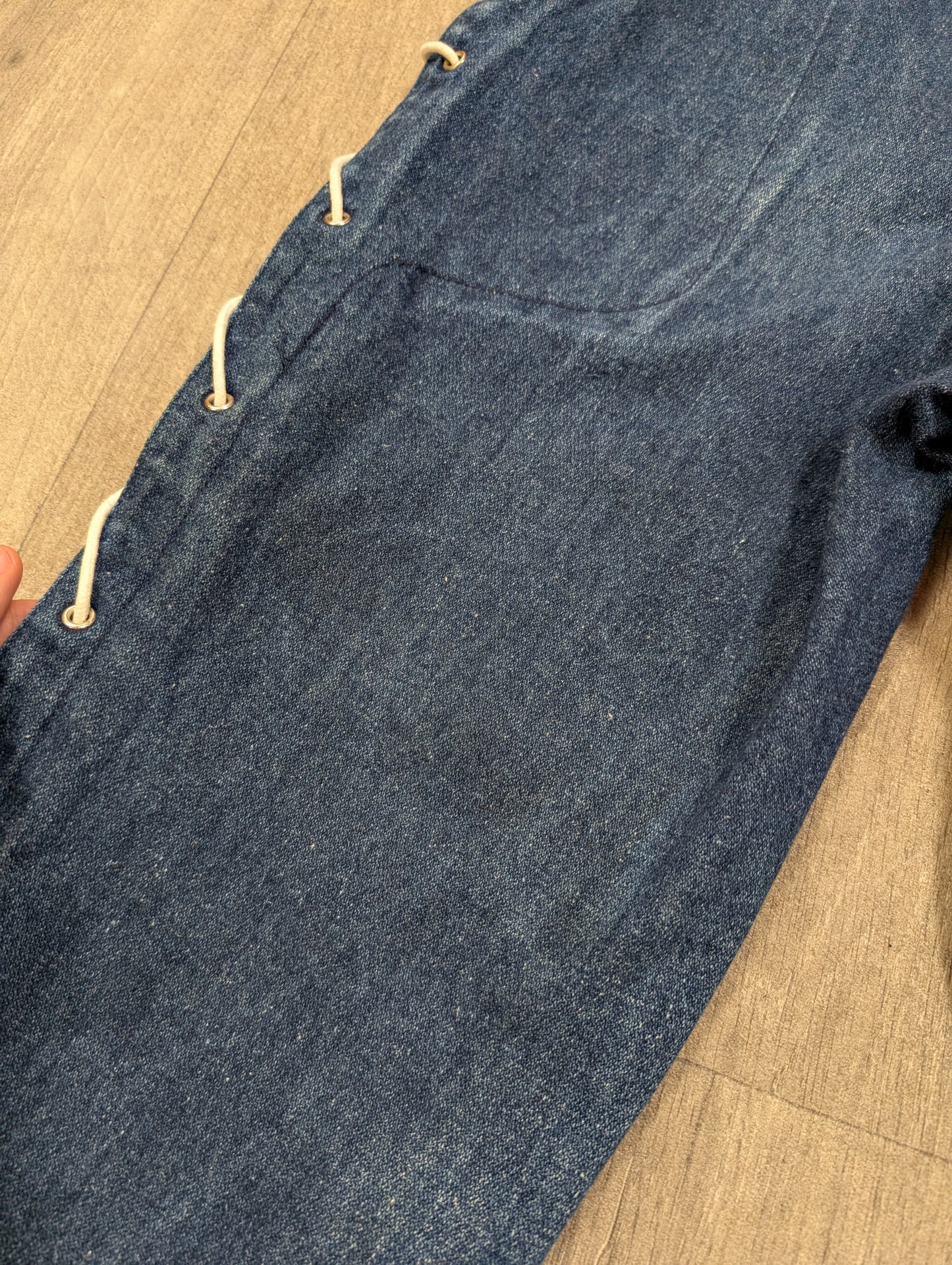 70s/80s John Craig lace up jeans - 24" waist