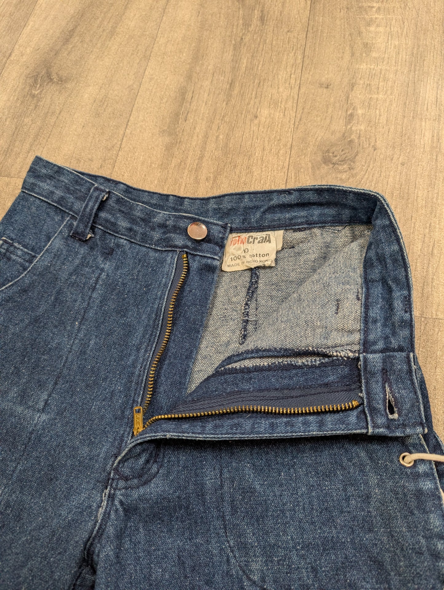 70s/80s John Craig lace up jeans - 24" waist