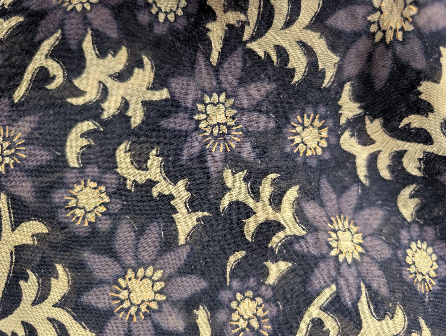 Gorgeous 1970s Ayesha Davar Indian cotton block print blouse - XS/S