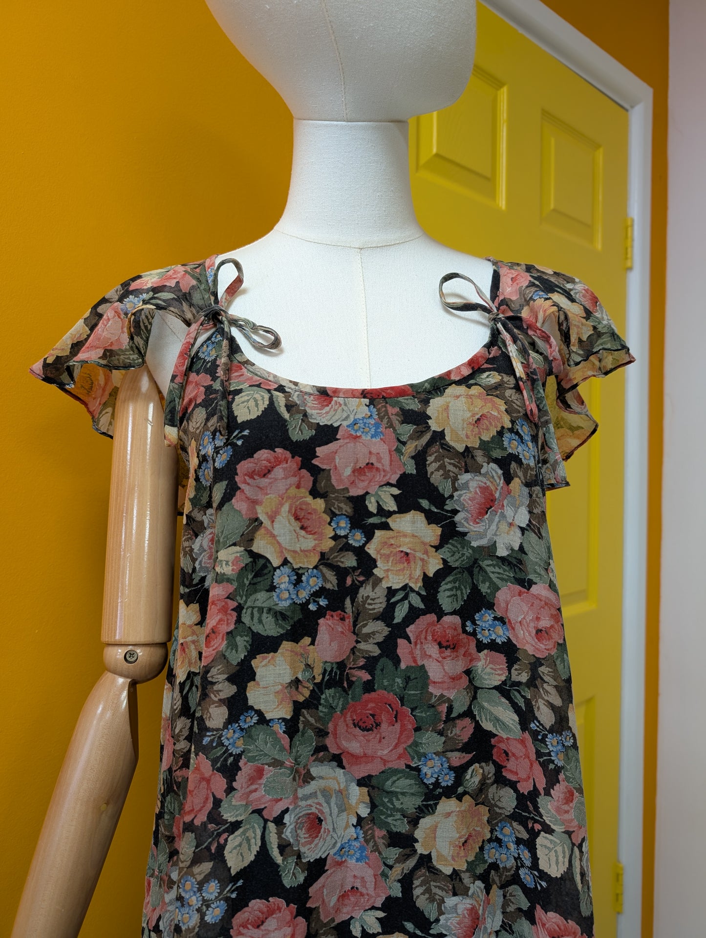 1970s Zanie floral dress - XS/S/6/8