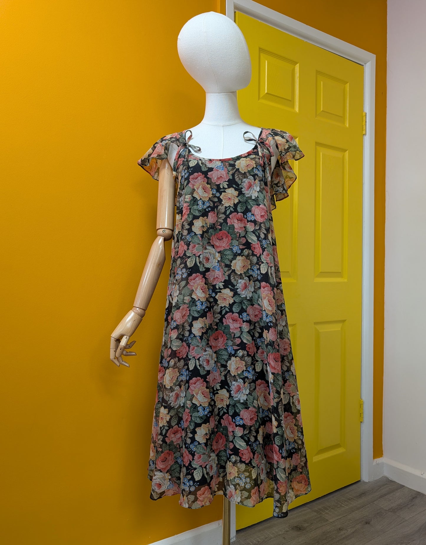 1970s Zanie floral dress - XS/S/6/8