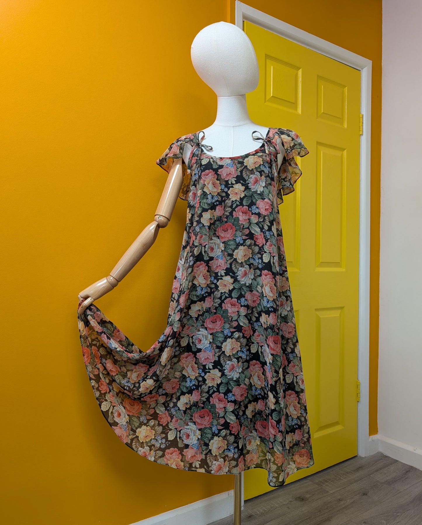 1970s Zanie floral dress - XS/S/6/8