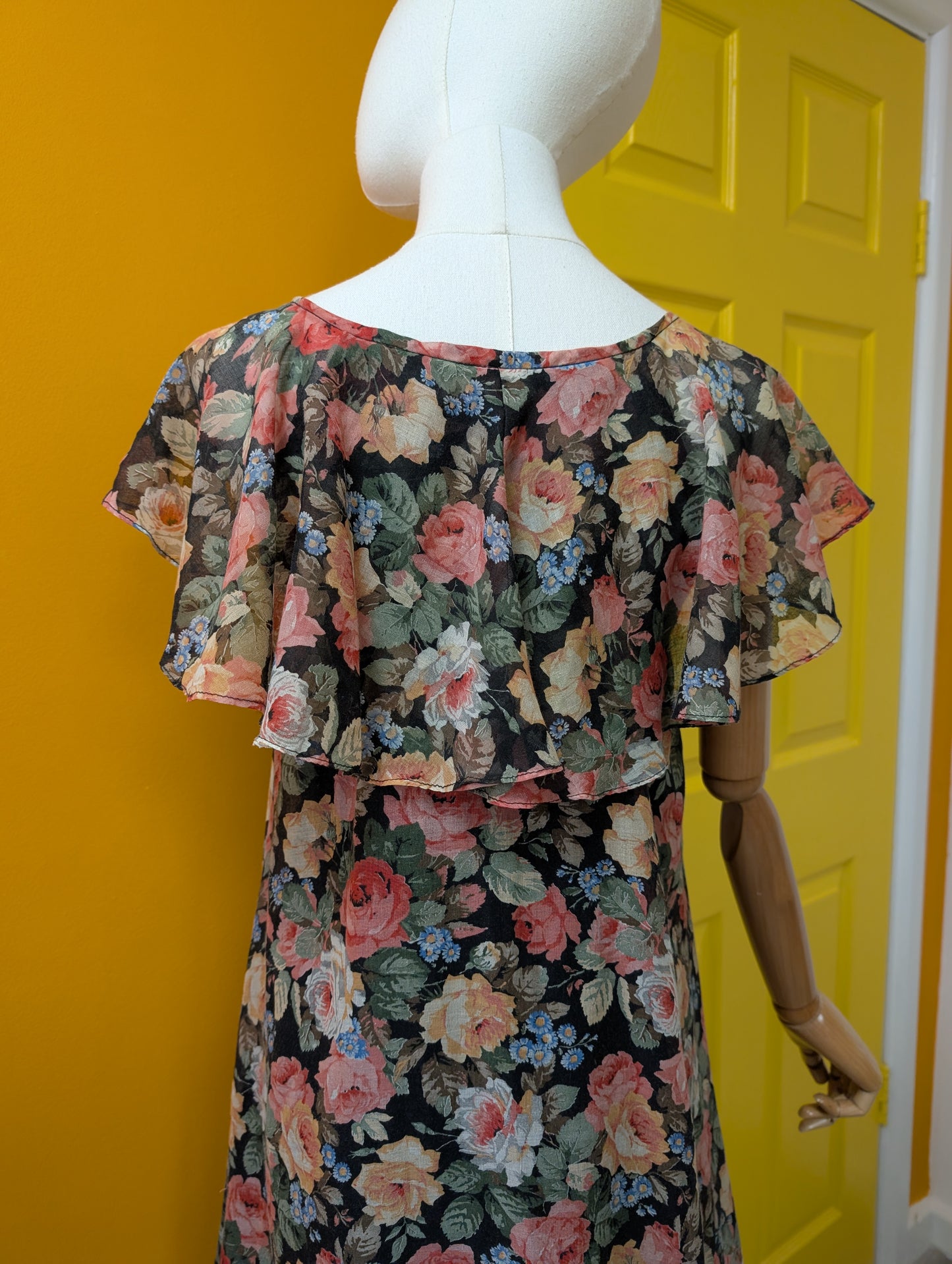 1970s Zanie floral dress - XS/S/6/8