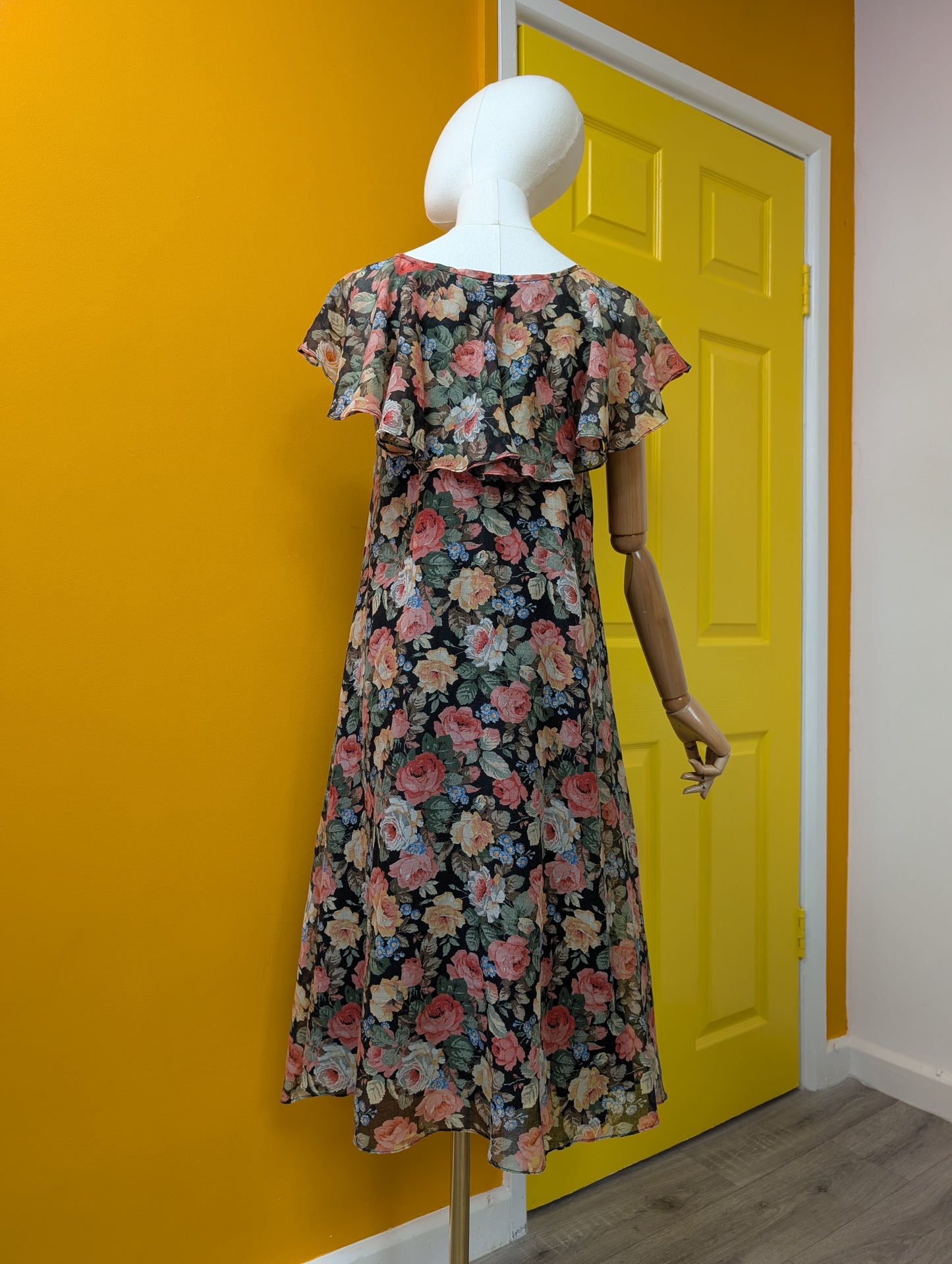 1970s Zanie floral dress - XS/S/6/8