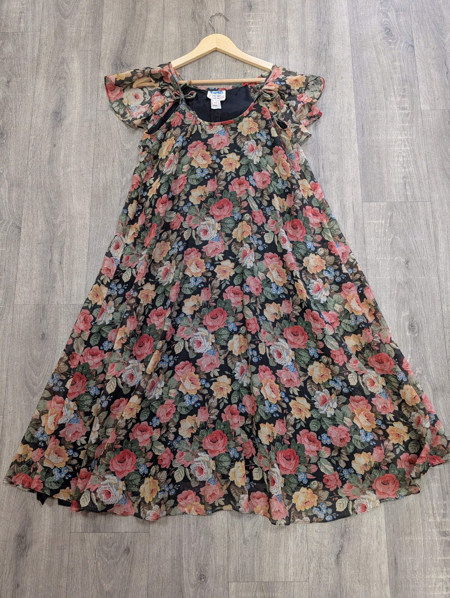 1970s Zanie floral dress - XS/S/6/8