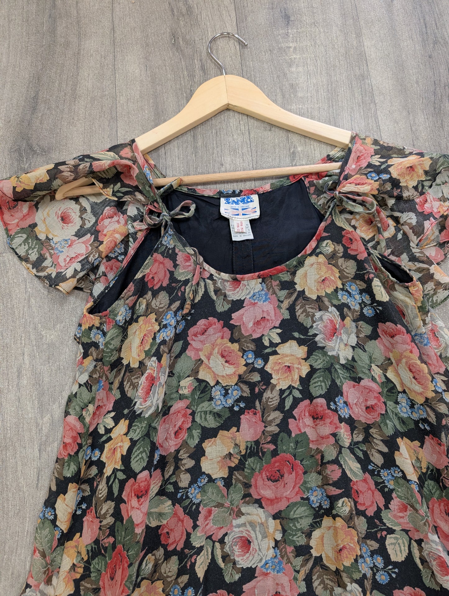 1970s Zanie floral dress - XS/S/6/8