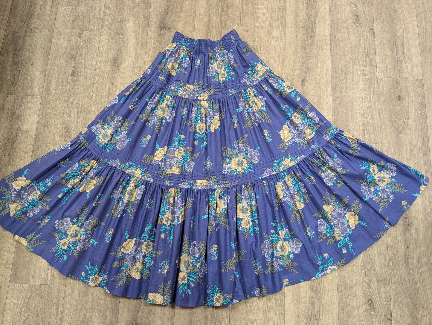 80s/90s Laura Ashley cotton floral skirt - XS/S
