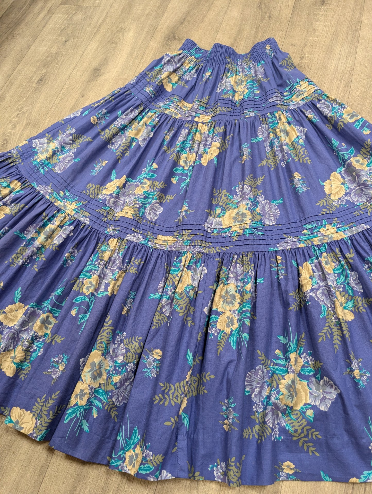 80s/90s Laura Ashley cotton floral skirt - XS/S