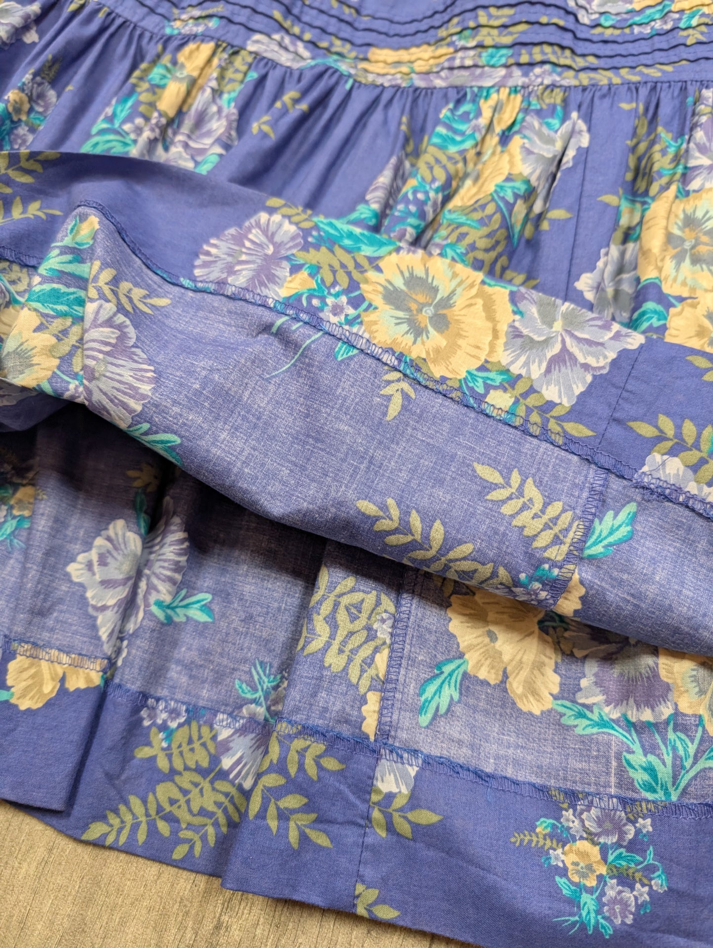 80s/90s Laura Ashley cotton floral skirt - XS/S