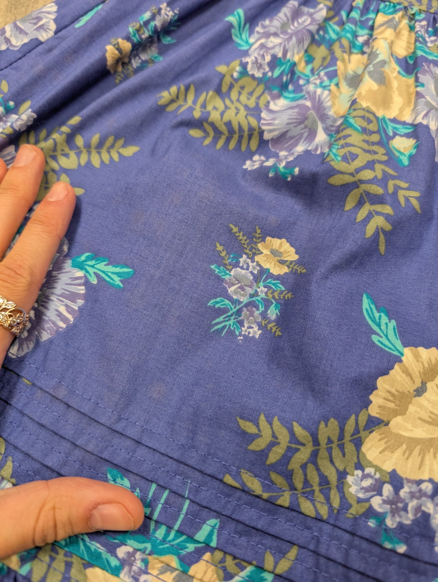 80s/90s Laura Ashley cotton floral skirt - XS/S