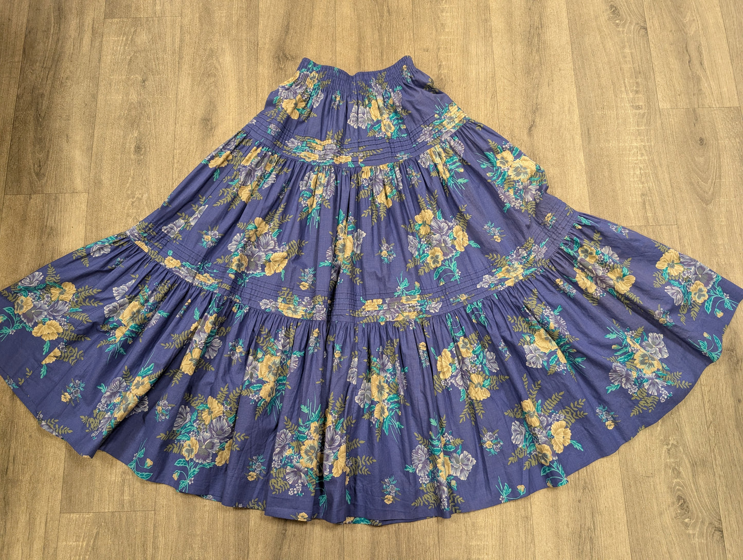 80s/90s Laura Ashley cotton floral skirt - XS/S