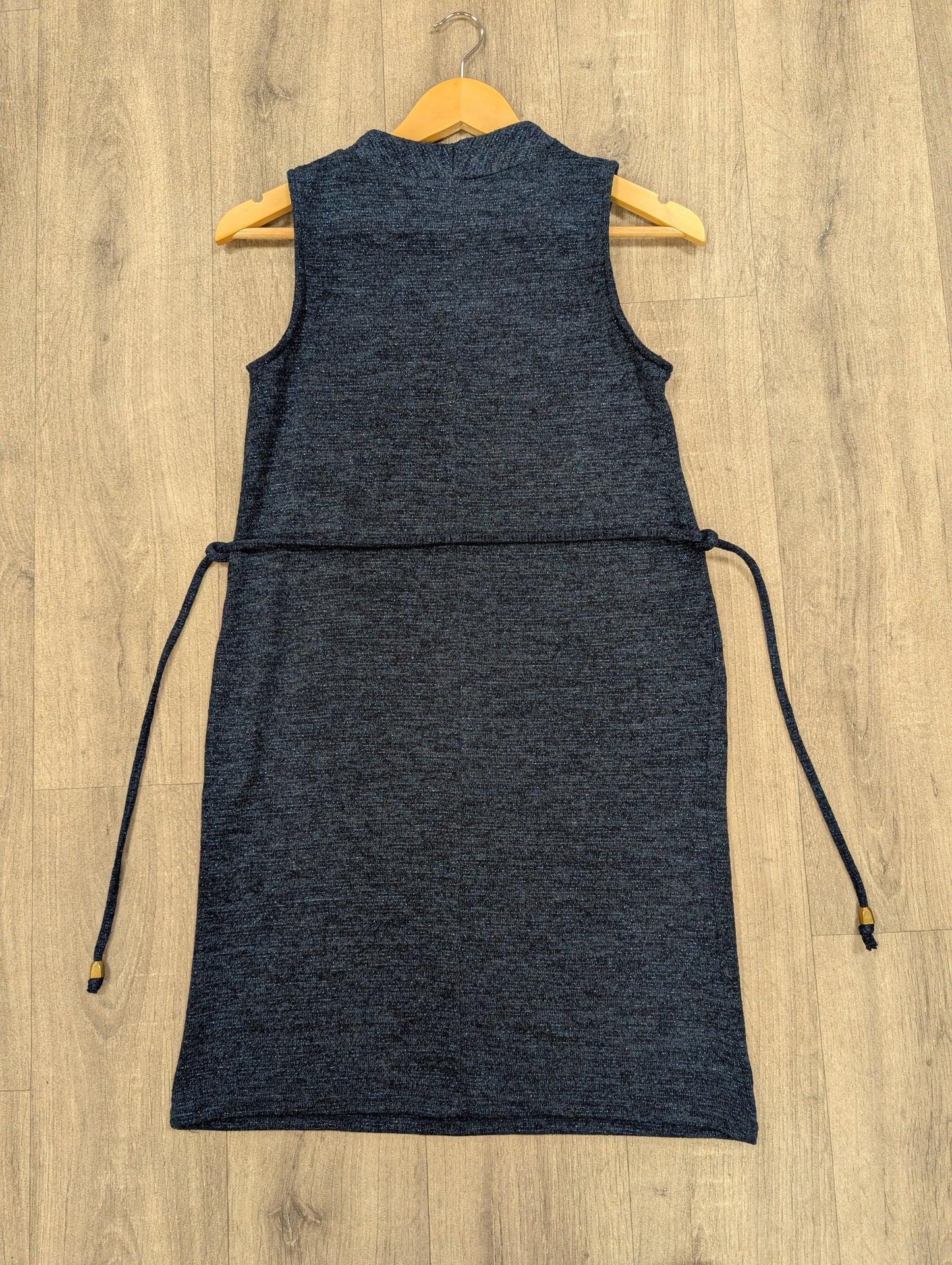90s sparkly blue dress and belt - XS/S