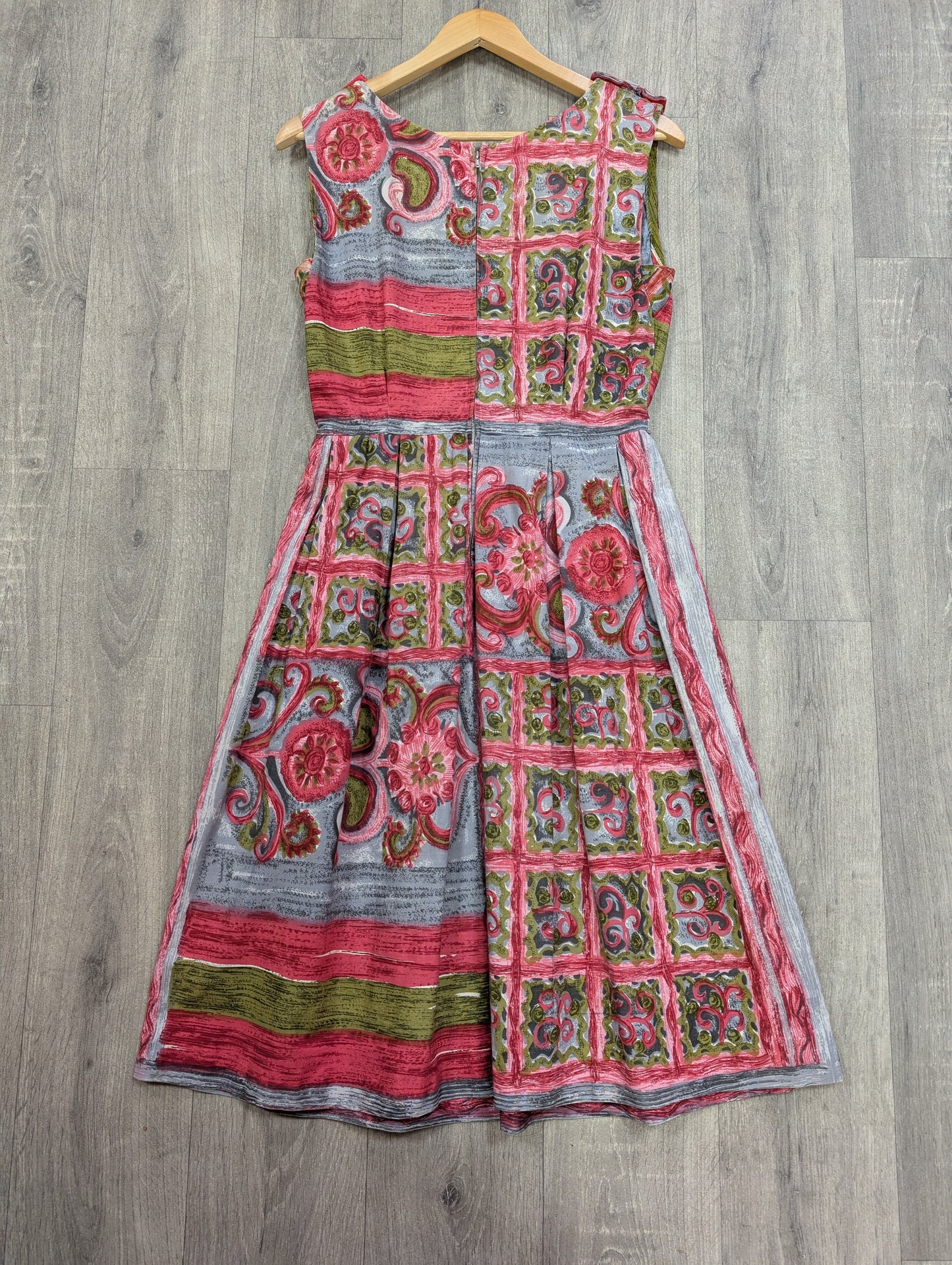 1950s cotton dress - S/8/10
