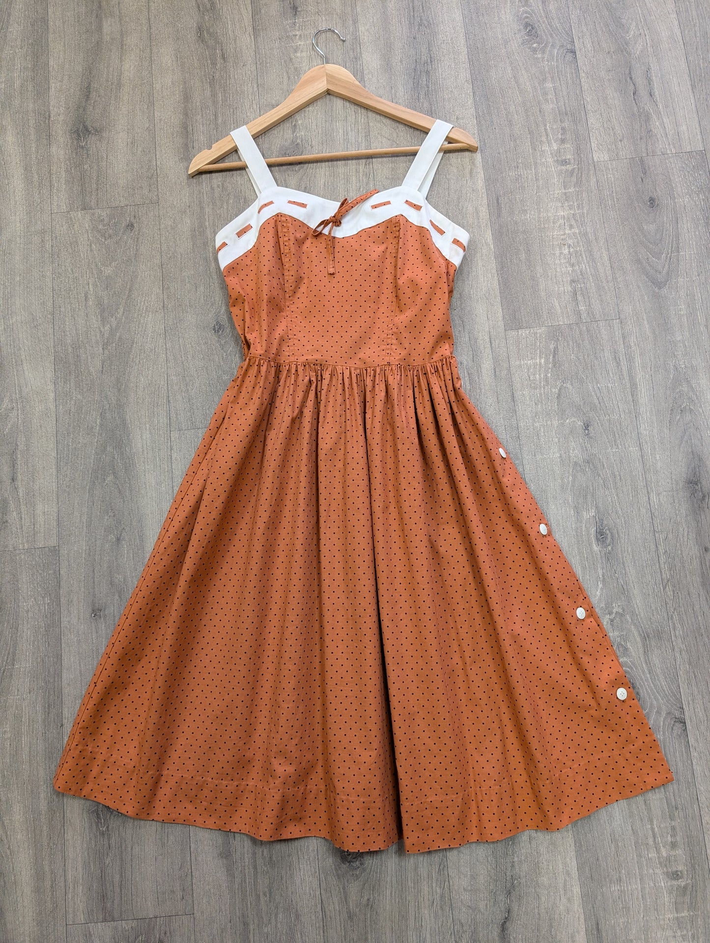 1980s BHS cotton dress - S/8/10