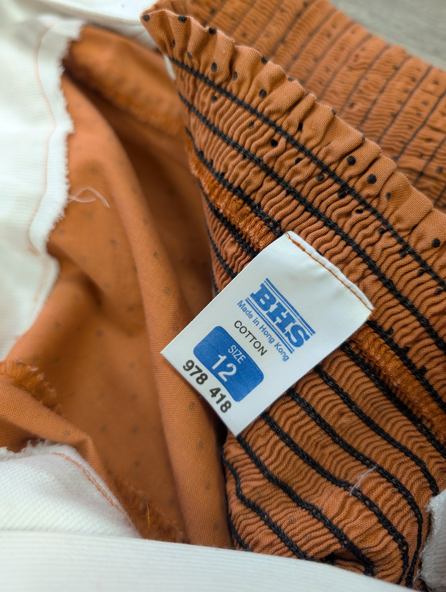 1980s BHS cotton dress - S/8/10