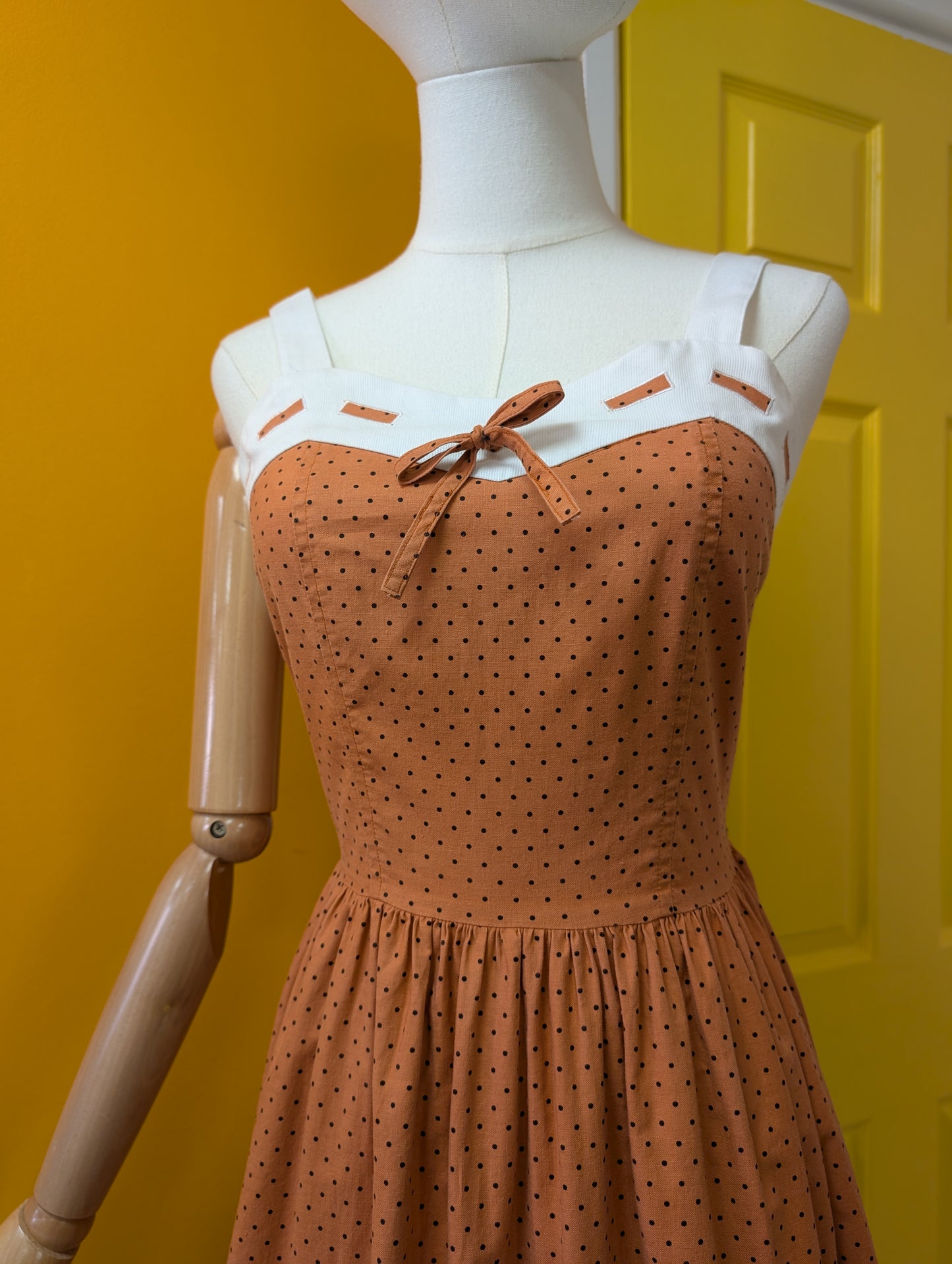 1980s BHS cotton dress - S/8/10