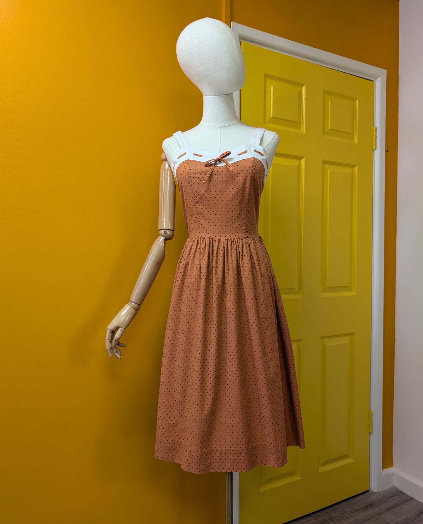 1980s BHS cotton dress - S/8/10