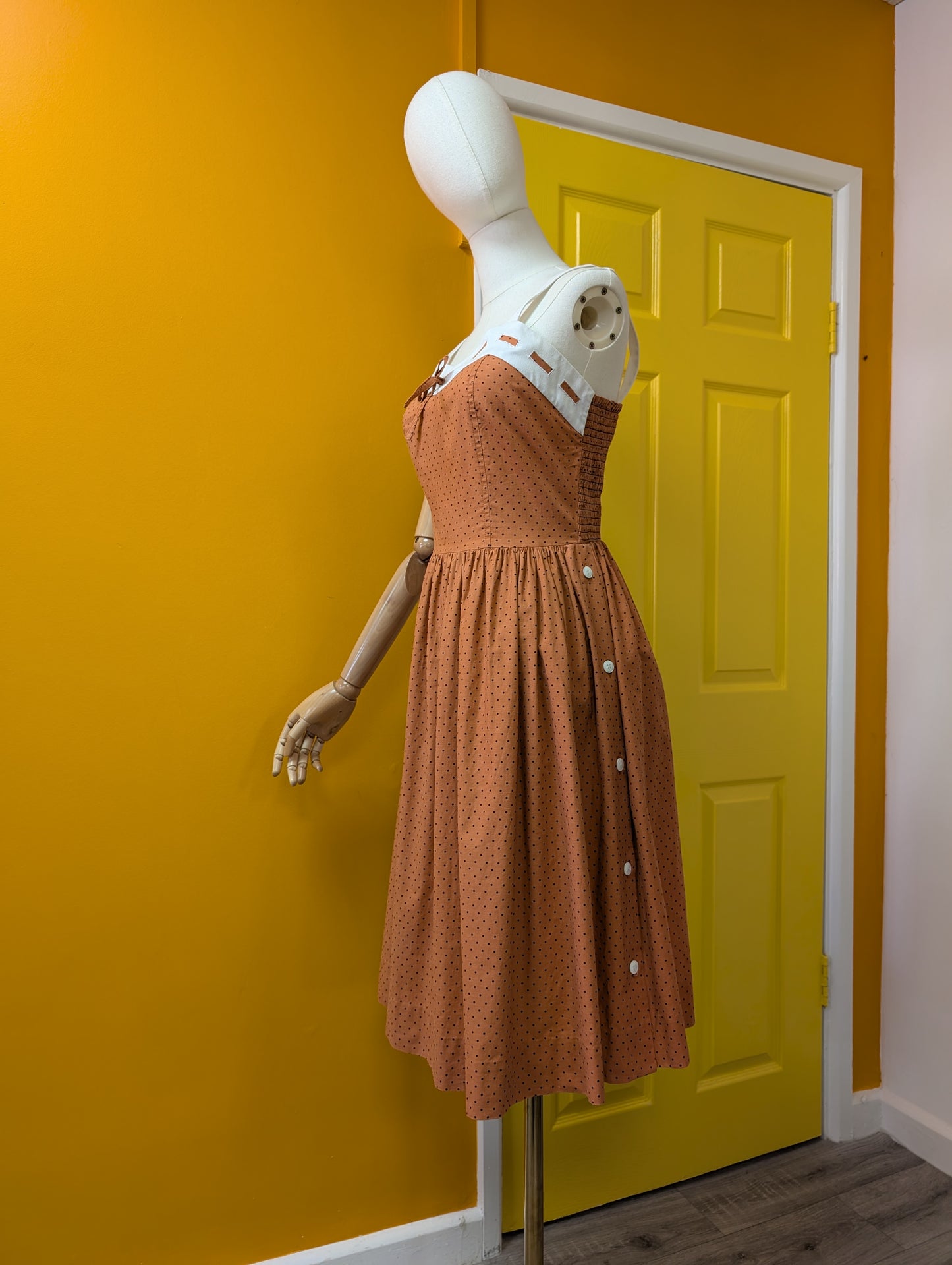 1980s BHS cotton dress - S/8/10