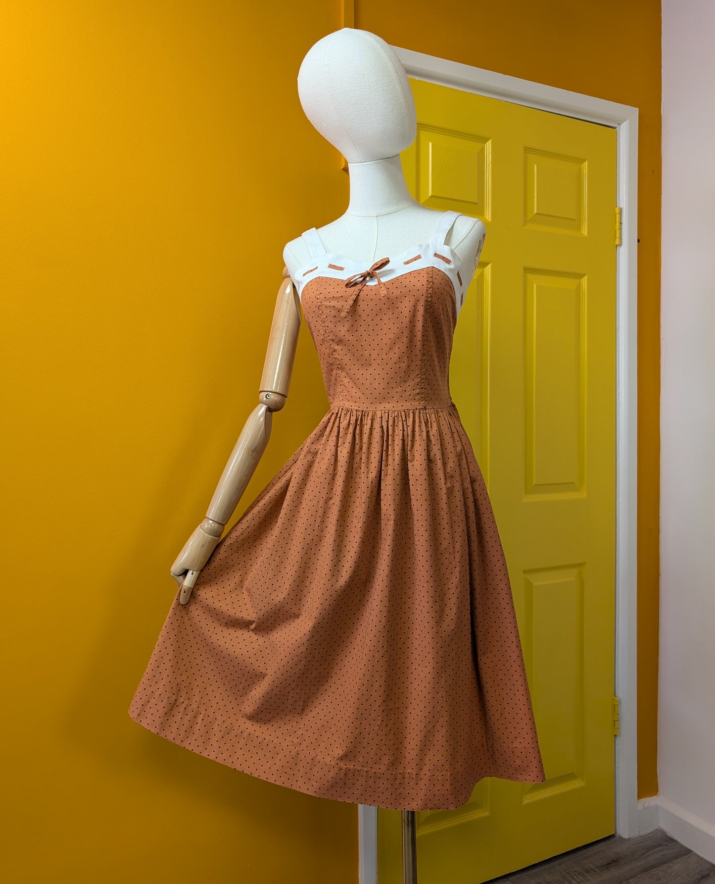 1980s BHS cotton dress - S/8/10