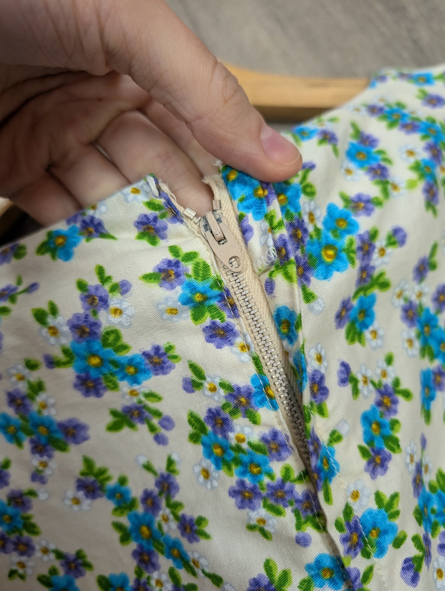 1960s Gina Fratini floral cotton mini dress - XS/6/8