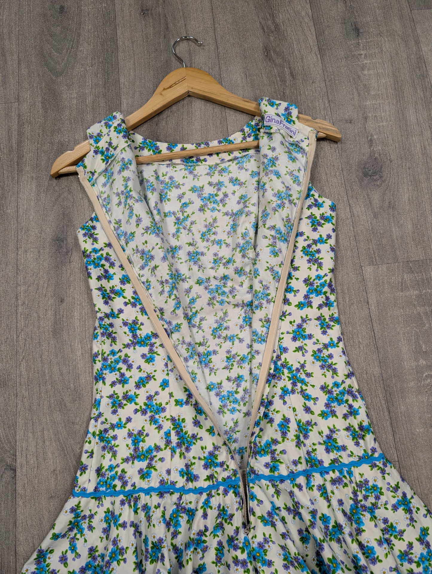 1960s Gina Fratini floral cotton mini dress - XS/6/8