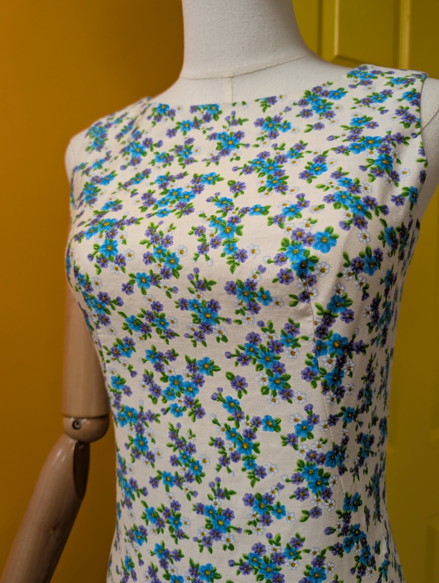 1960s Gina Fratini floral cotton mini dress - XS/6/8