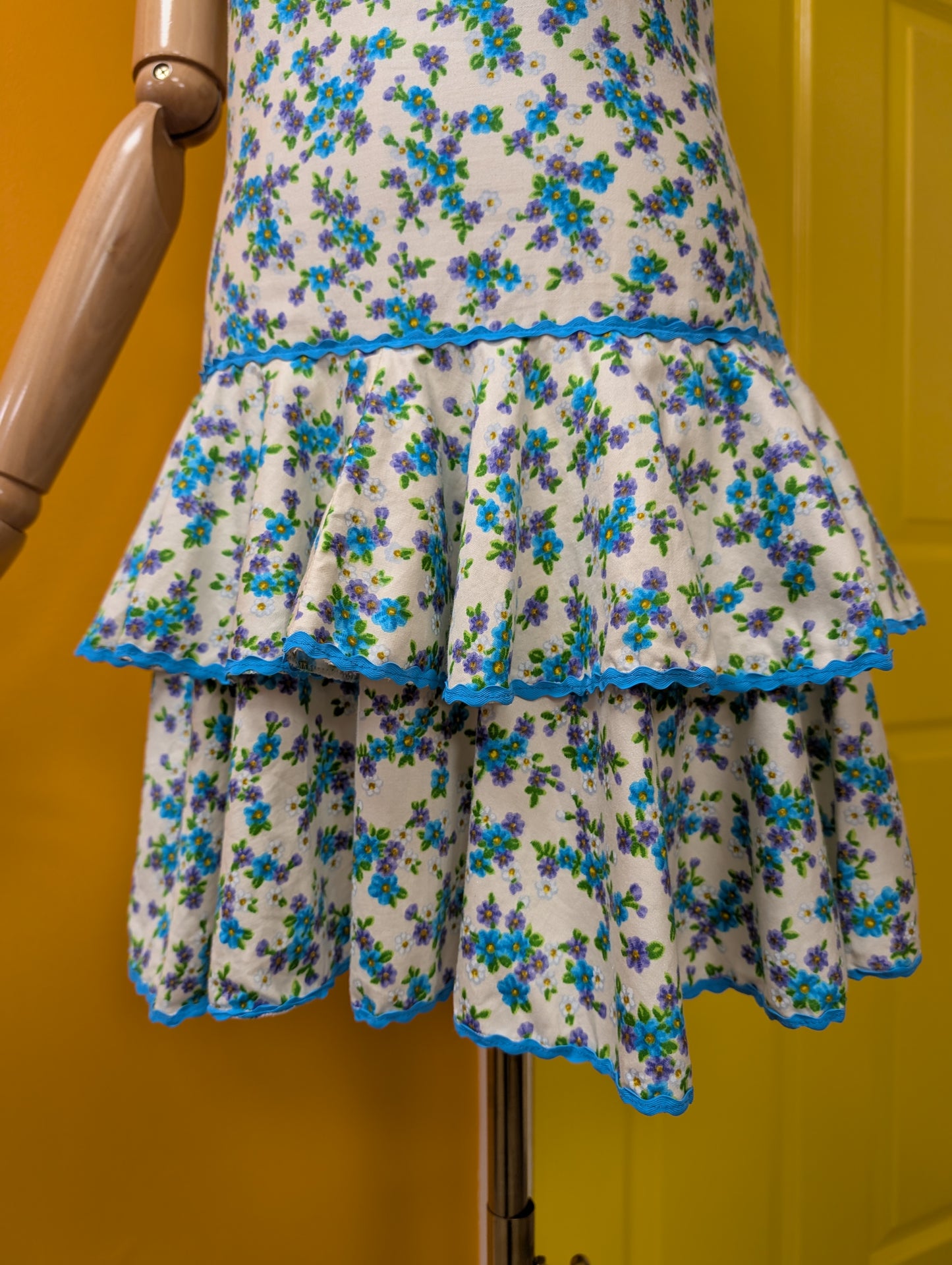 1960s Gina Fratini floral cotton mini dress - XS/6/8