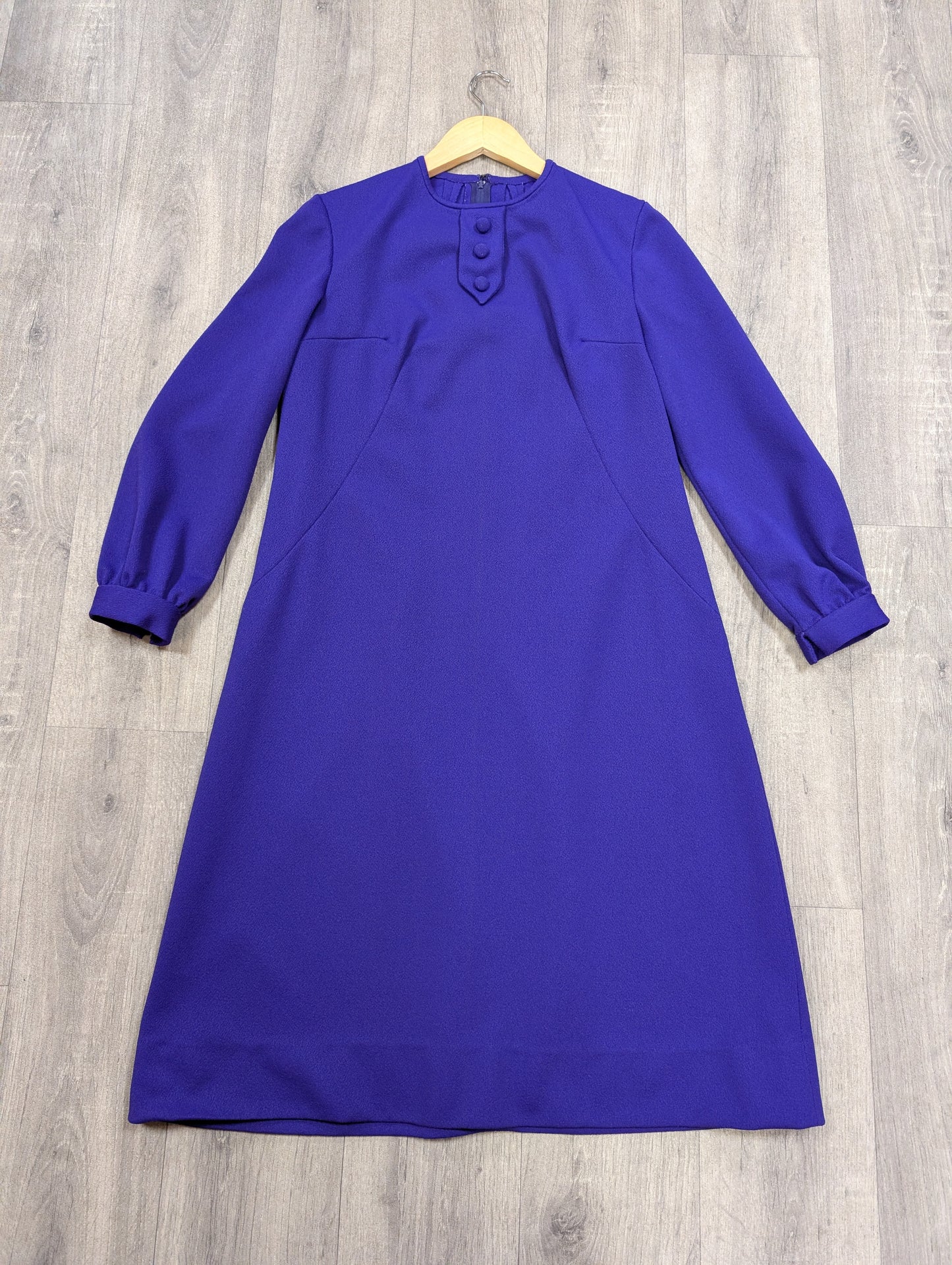 60s/70s purple dress - M/12