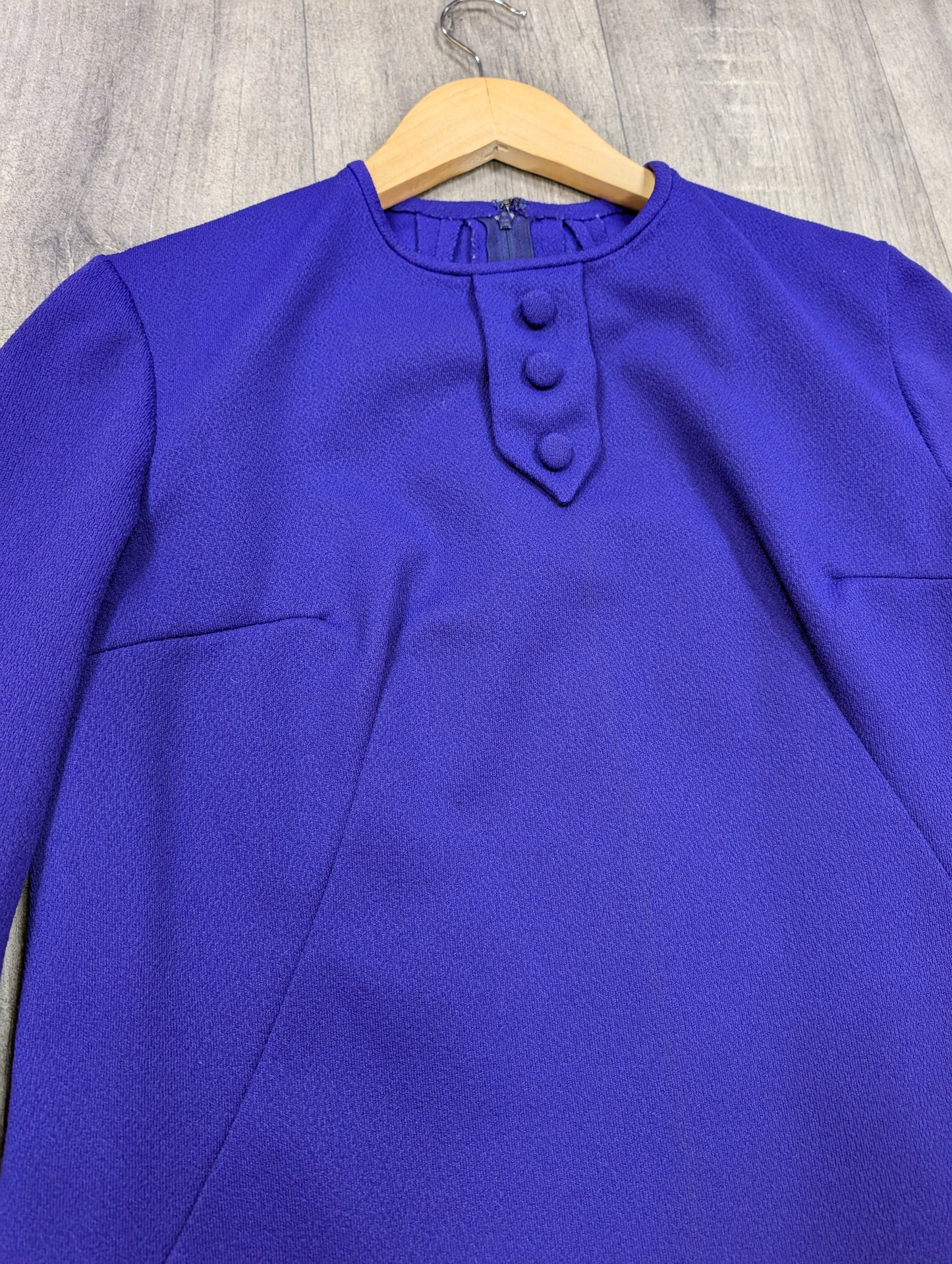 60s/70s purple dress - M/12