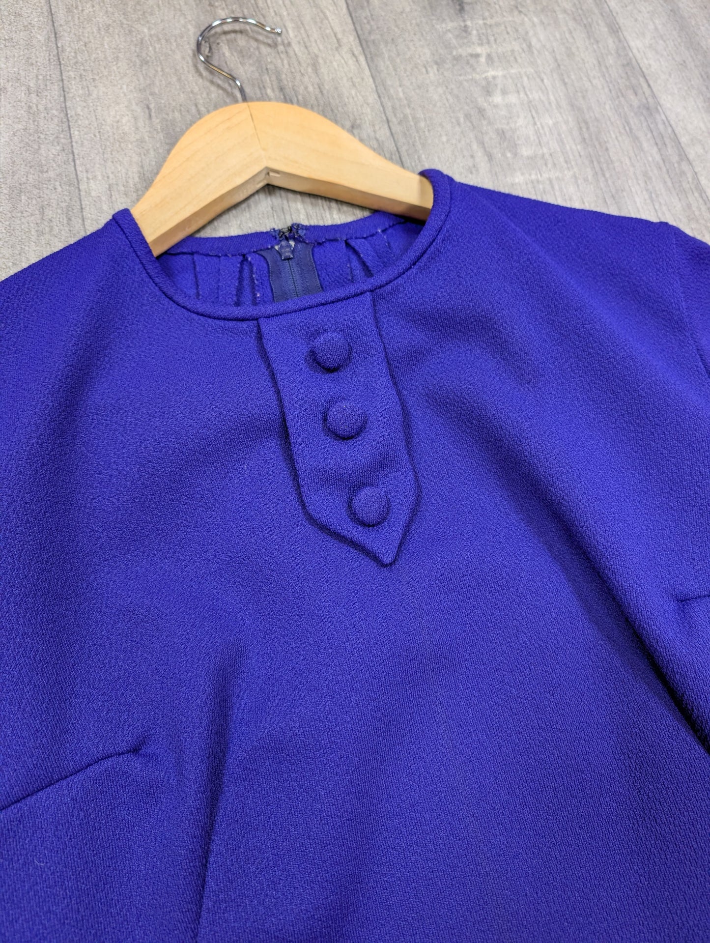 60s/70s purple dress - M/12