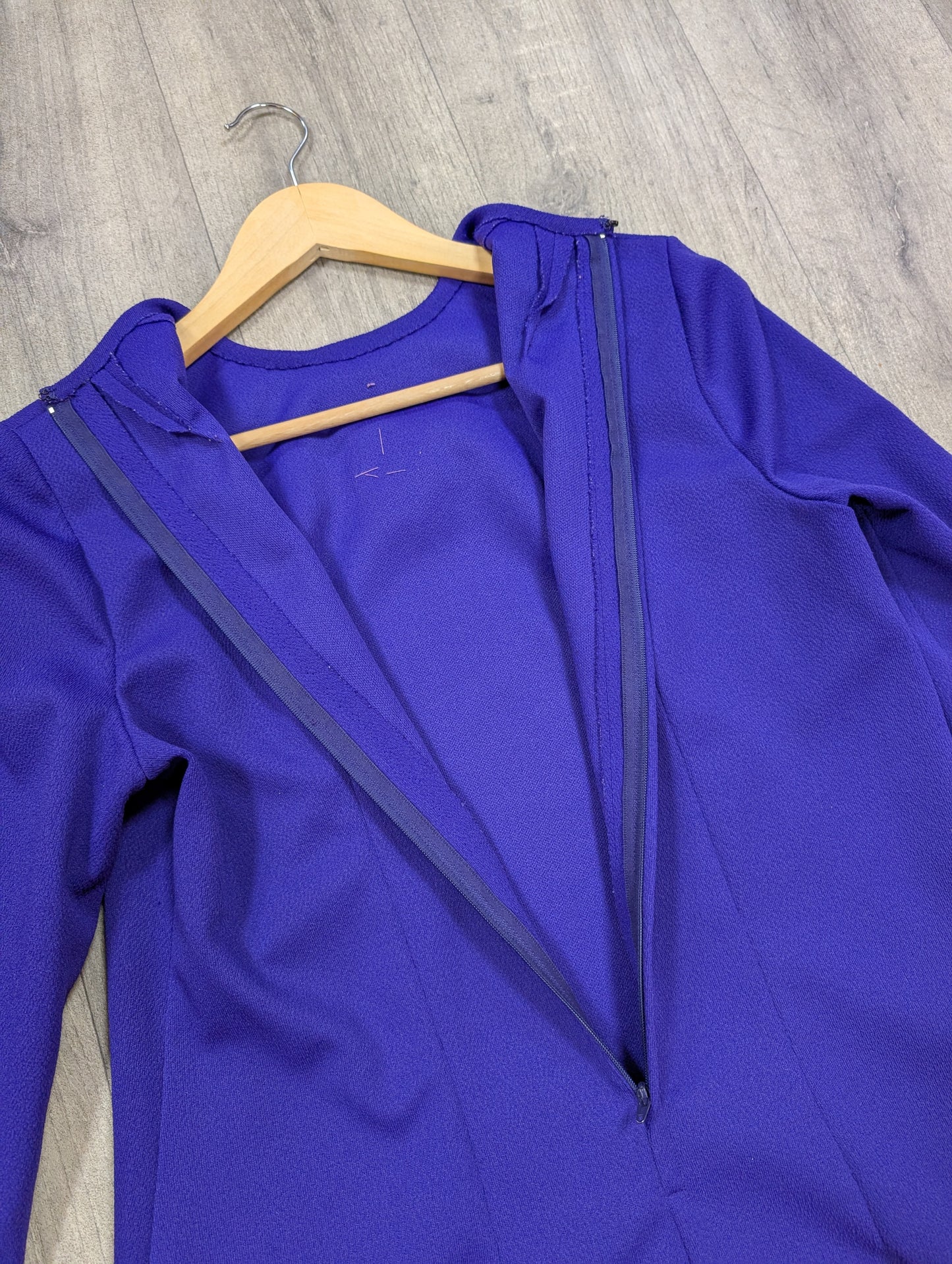 60s/70s purple dress - M/12