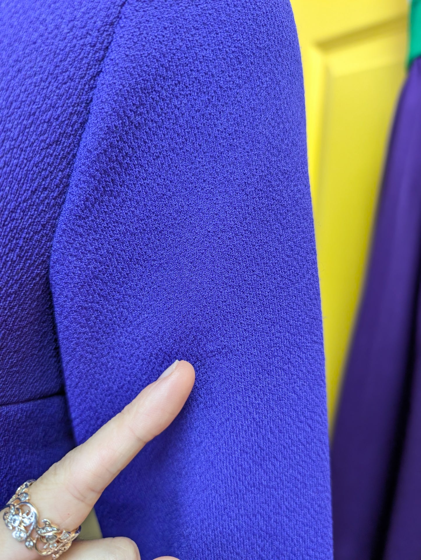 60s/70s purple dress - M/12