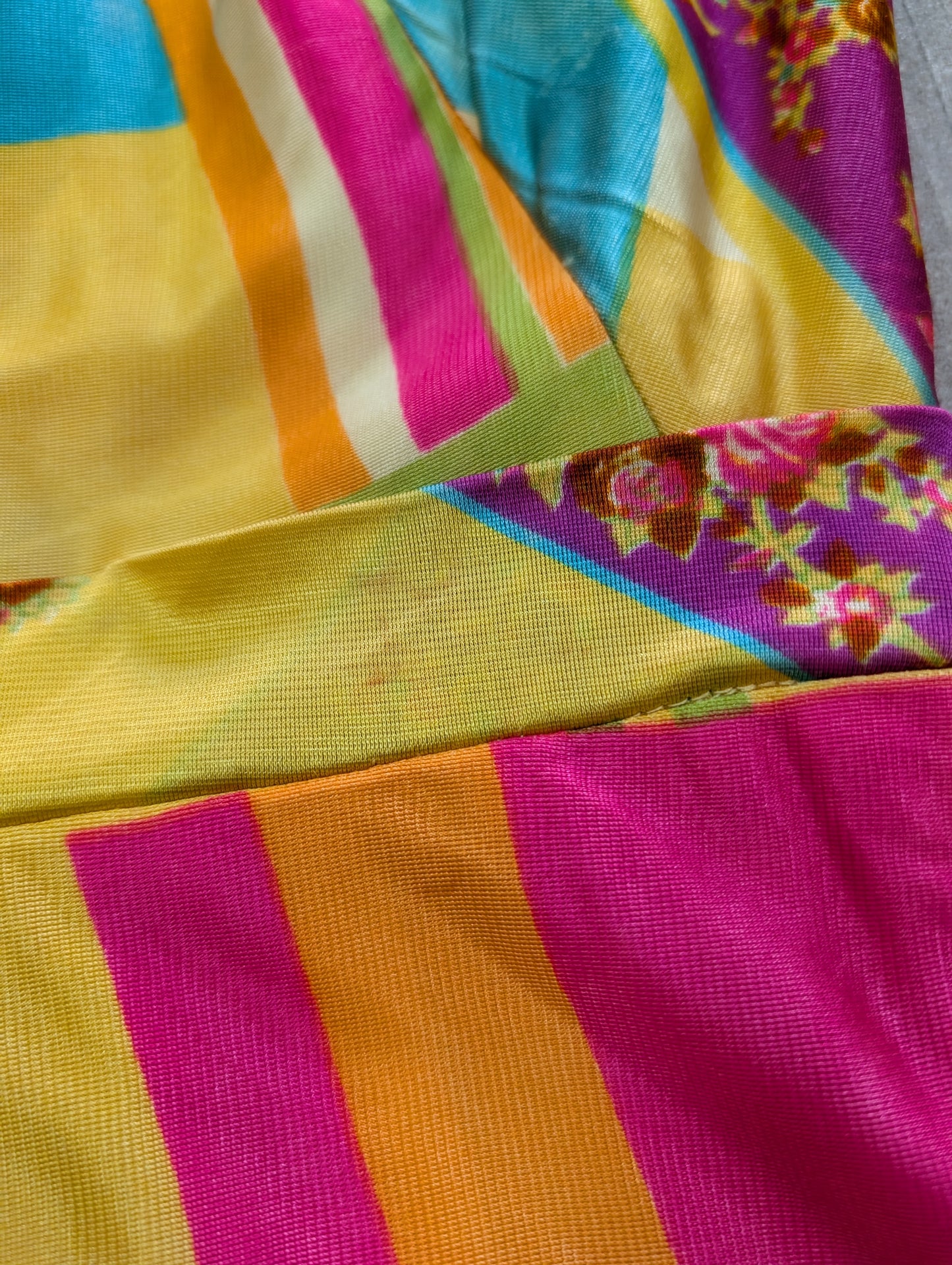 60s/70s psychedelic playsuit -XS/6