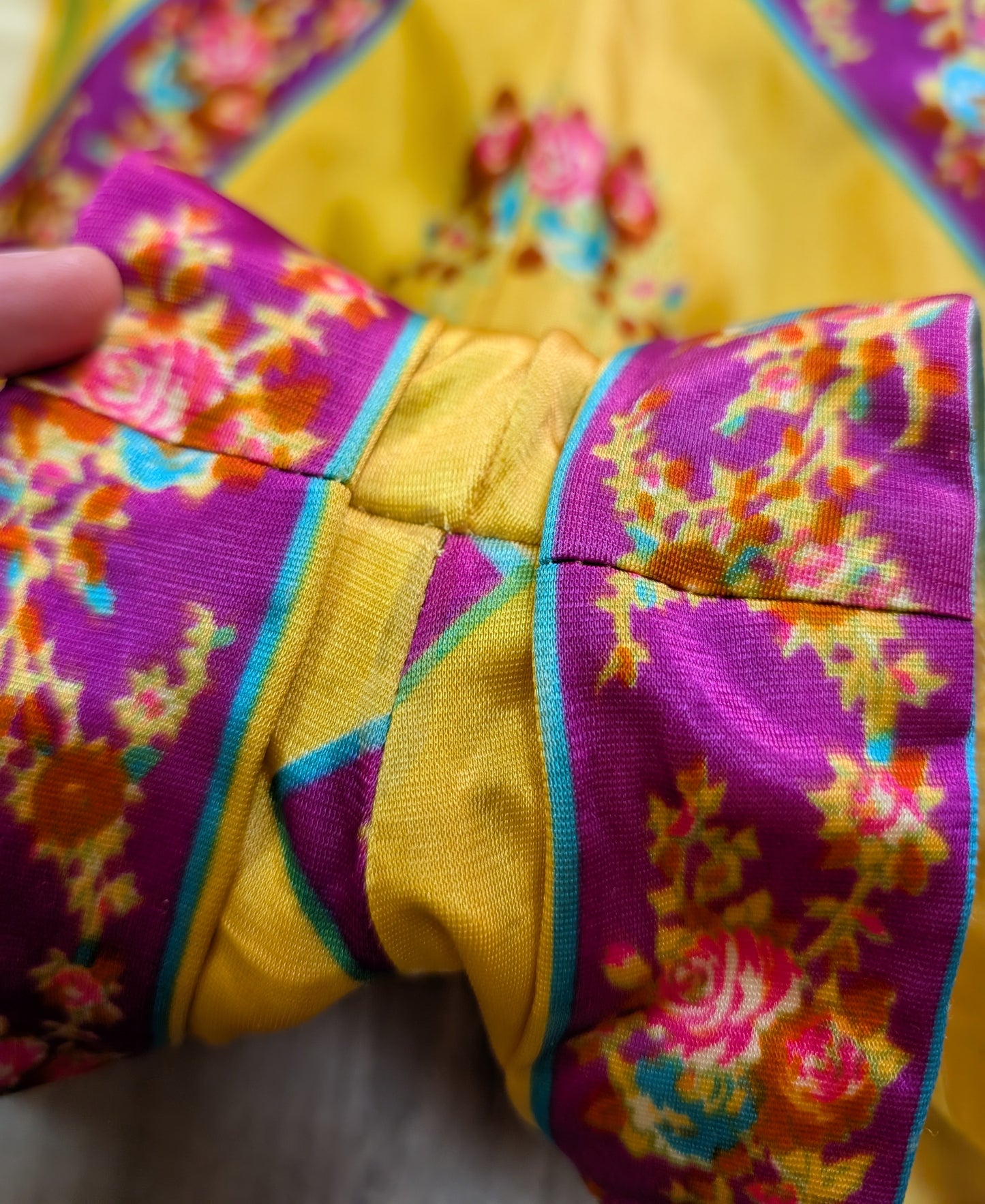 60s/70s psychedelic playsuit -XS/6