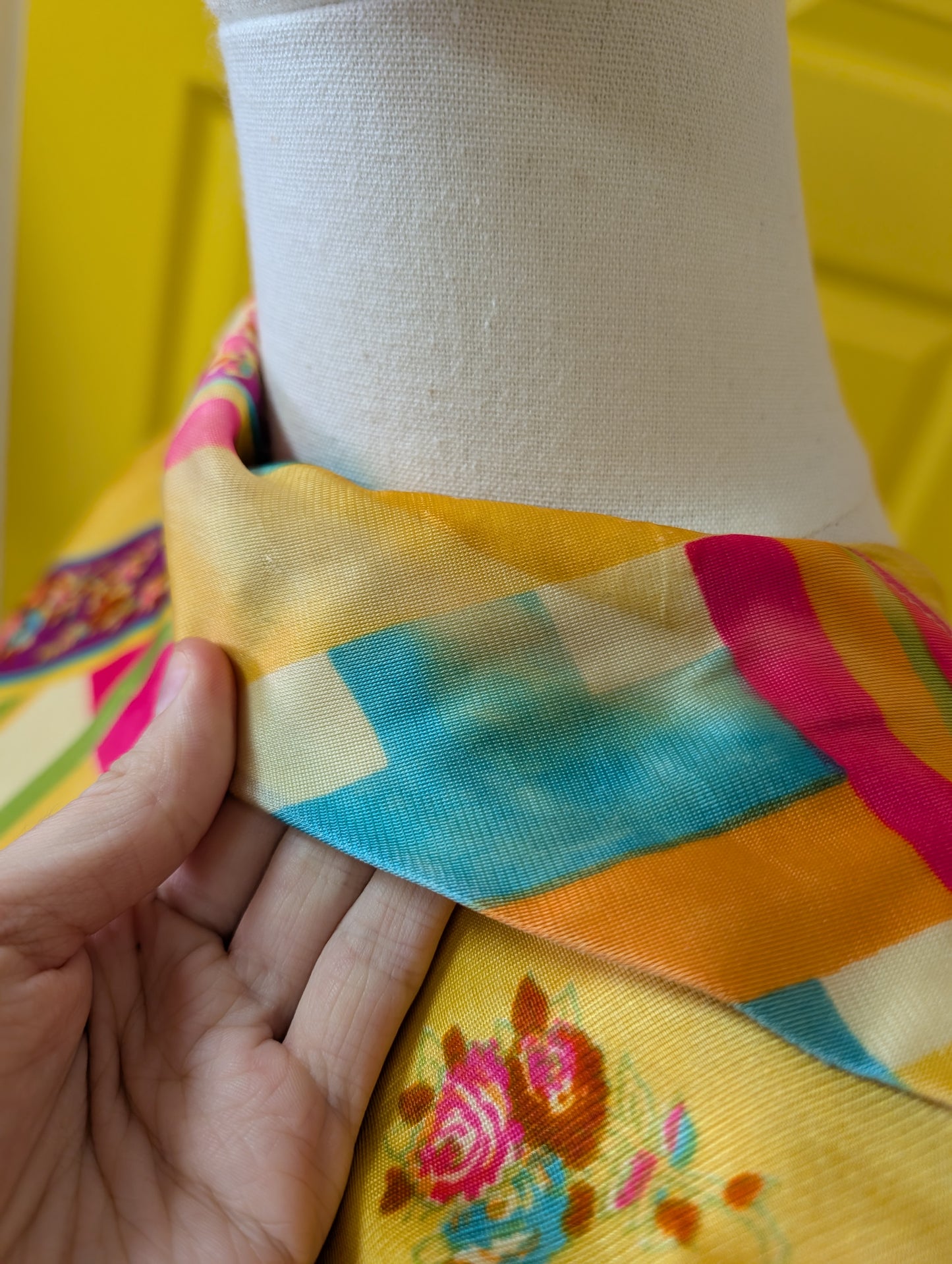 60s/70s psychedelic playsuit -XS/6