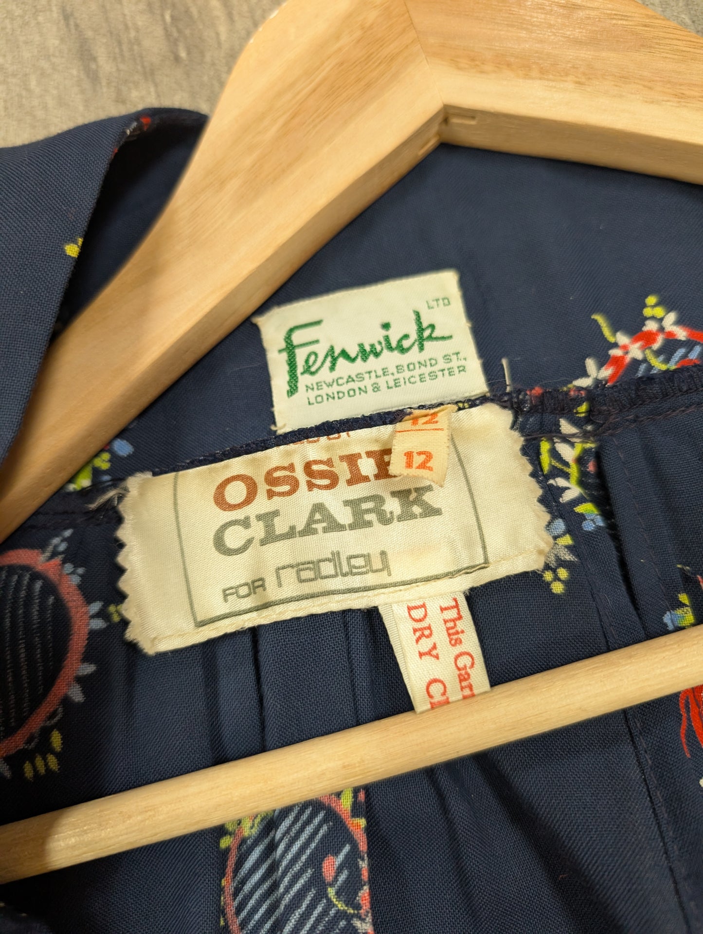 1970s Ossie Clark for Radley sold at Fenwick Celia Birtwell print maxi dress - XS/S/6/8