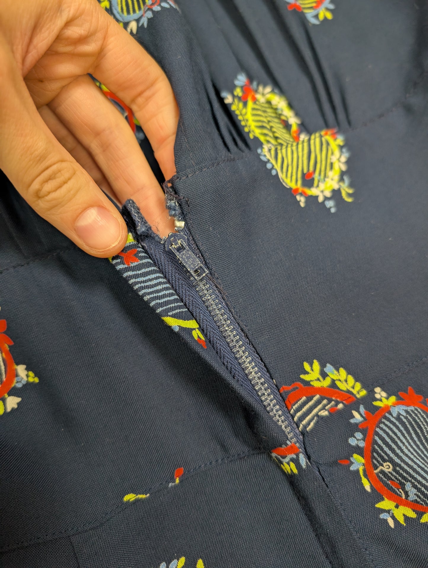 1970s Ossie Clark for Radley sold at Fenwick Celia Birtwell print maxi dress - XS/S/6/8