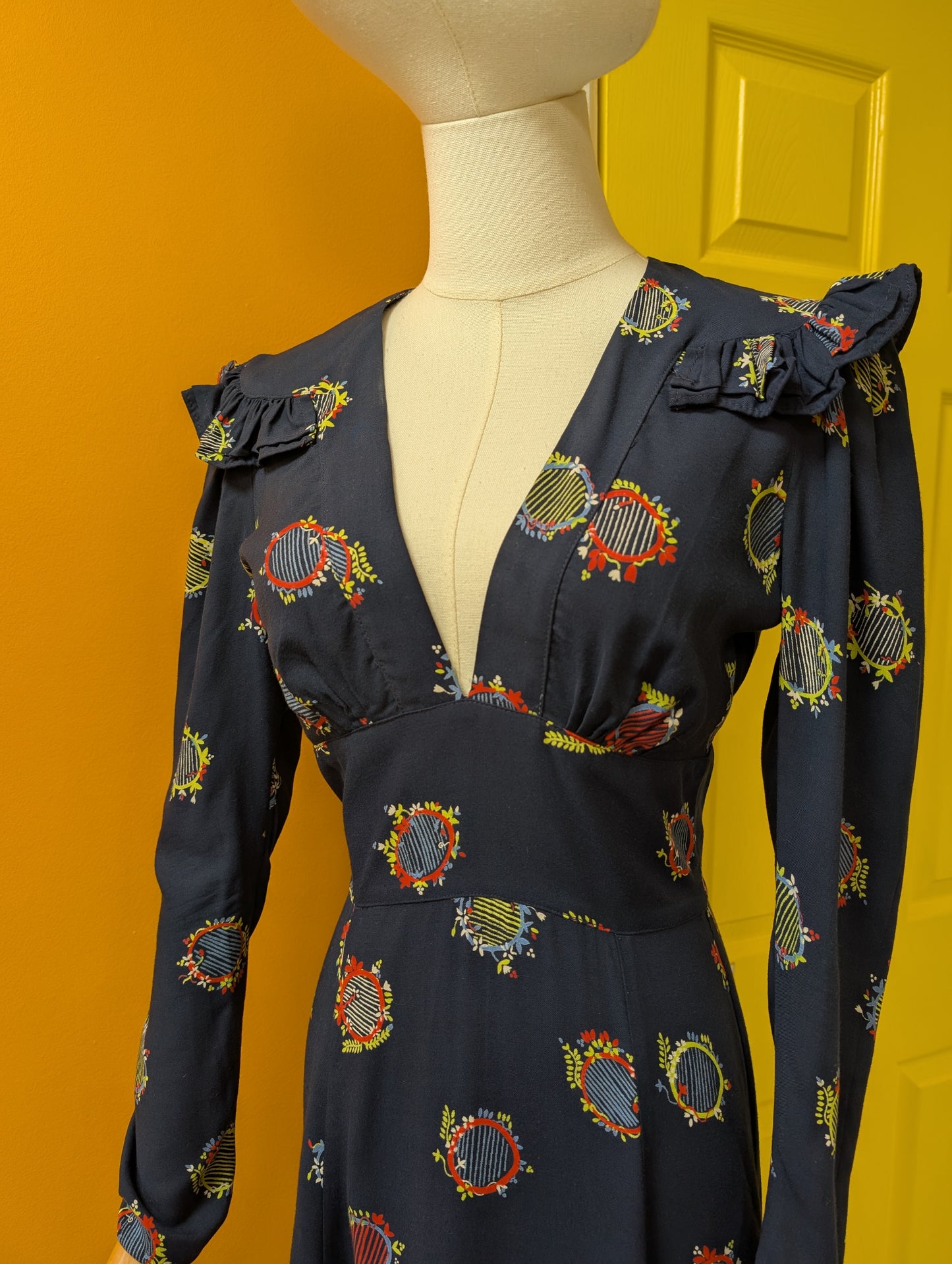1970s Ossie Clark for Radley sold at Fenwick Celia Birtwell print maxi dress - XS/S/6/8