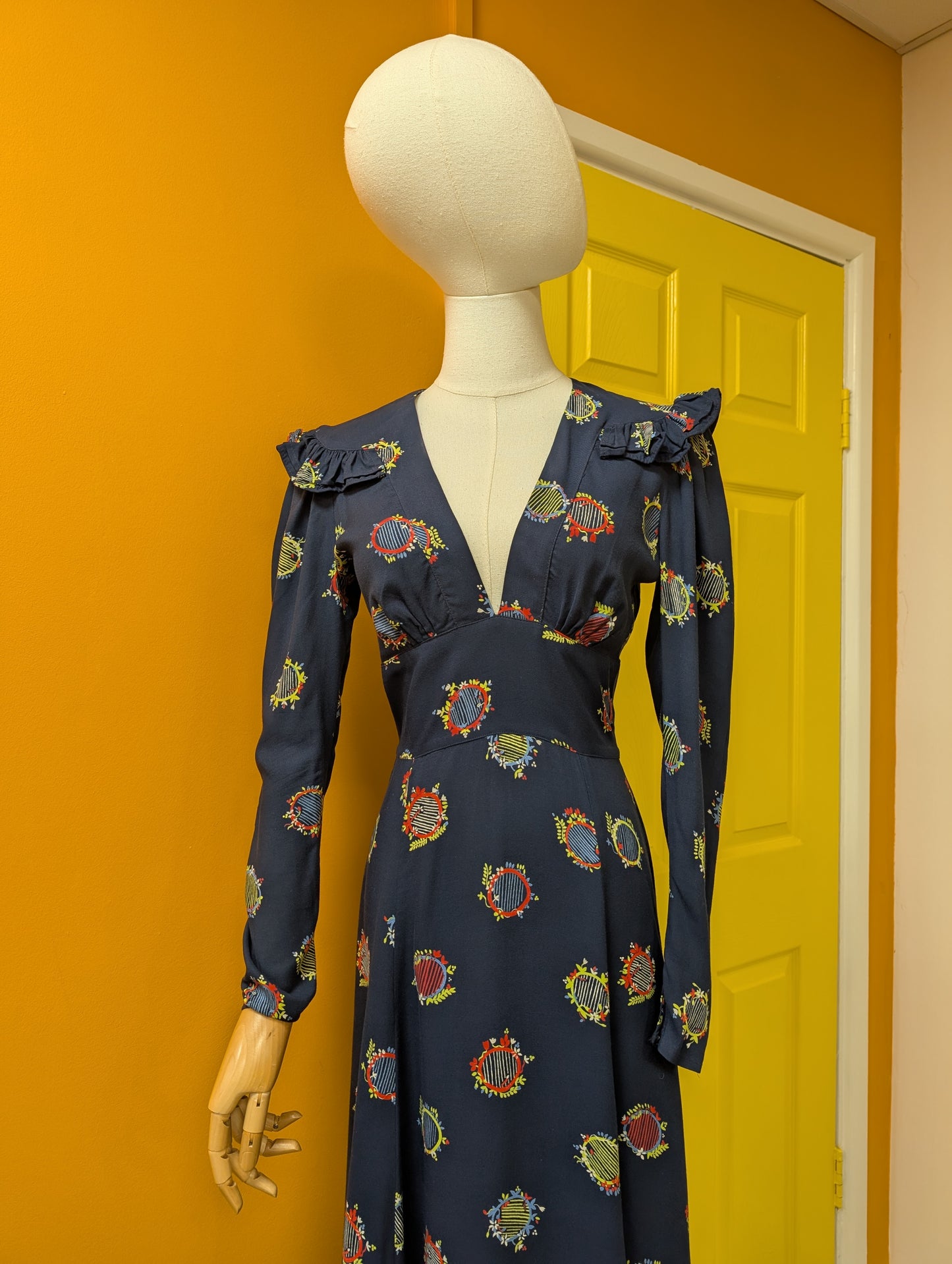 1970s Ossie Clark for Radley sold at Fenwick Celia Birtwell print maxi dress - XS/S/6/8