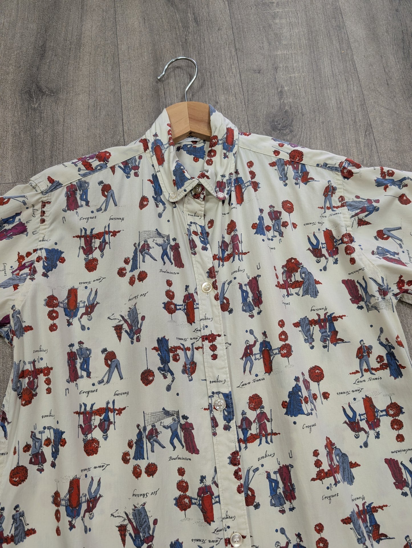 1960s Miss Fashionality novelty print cotton shirt shift dress