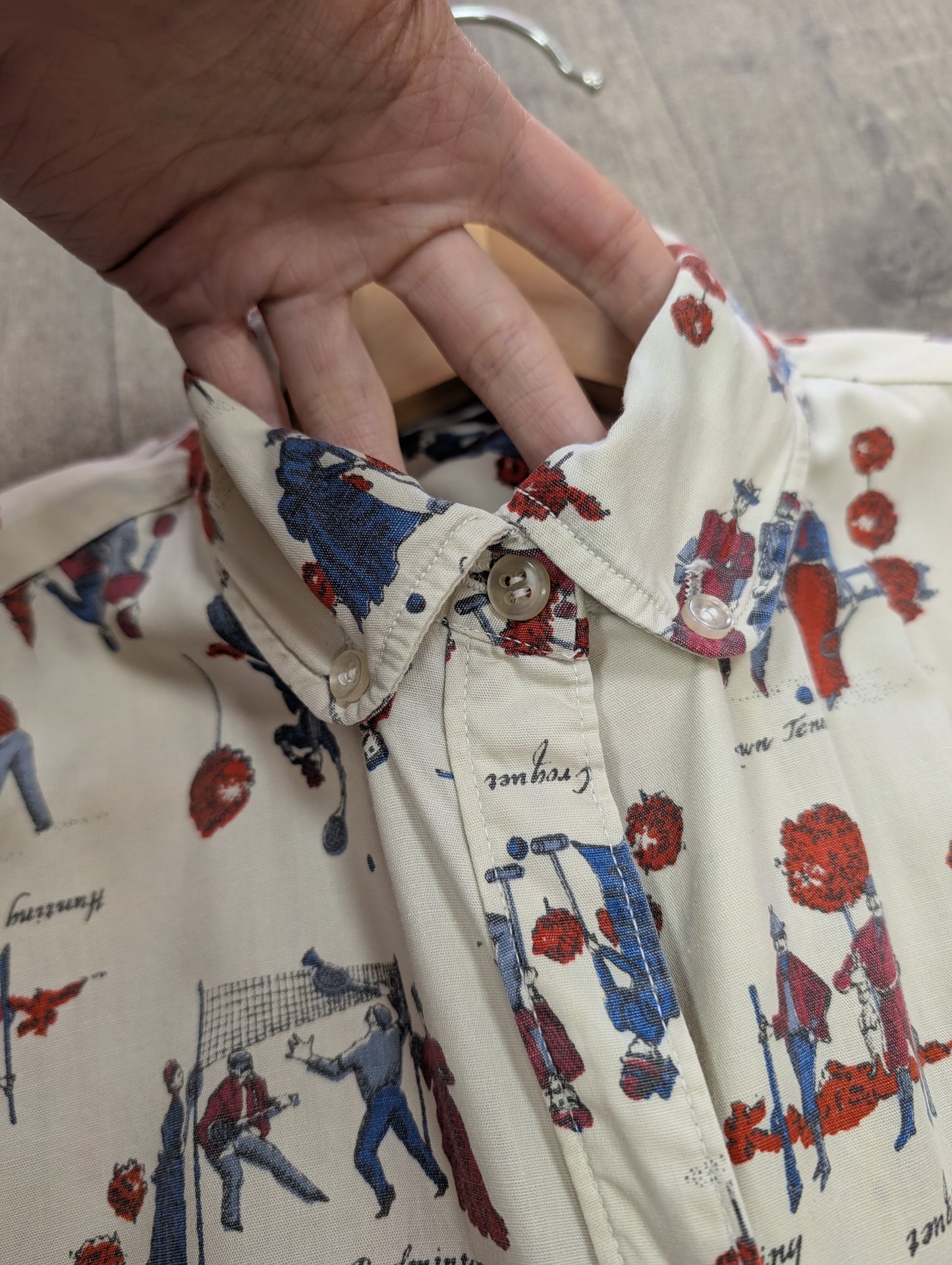 1960s Miss Fashionality novelty print cotton shirt shift dress