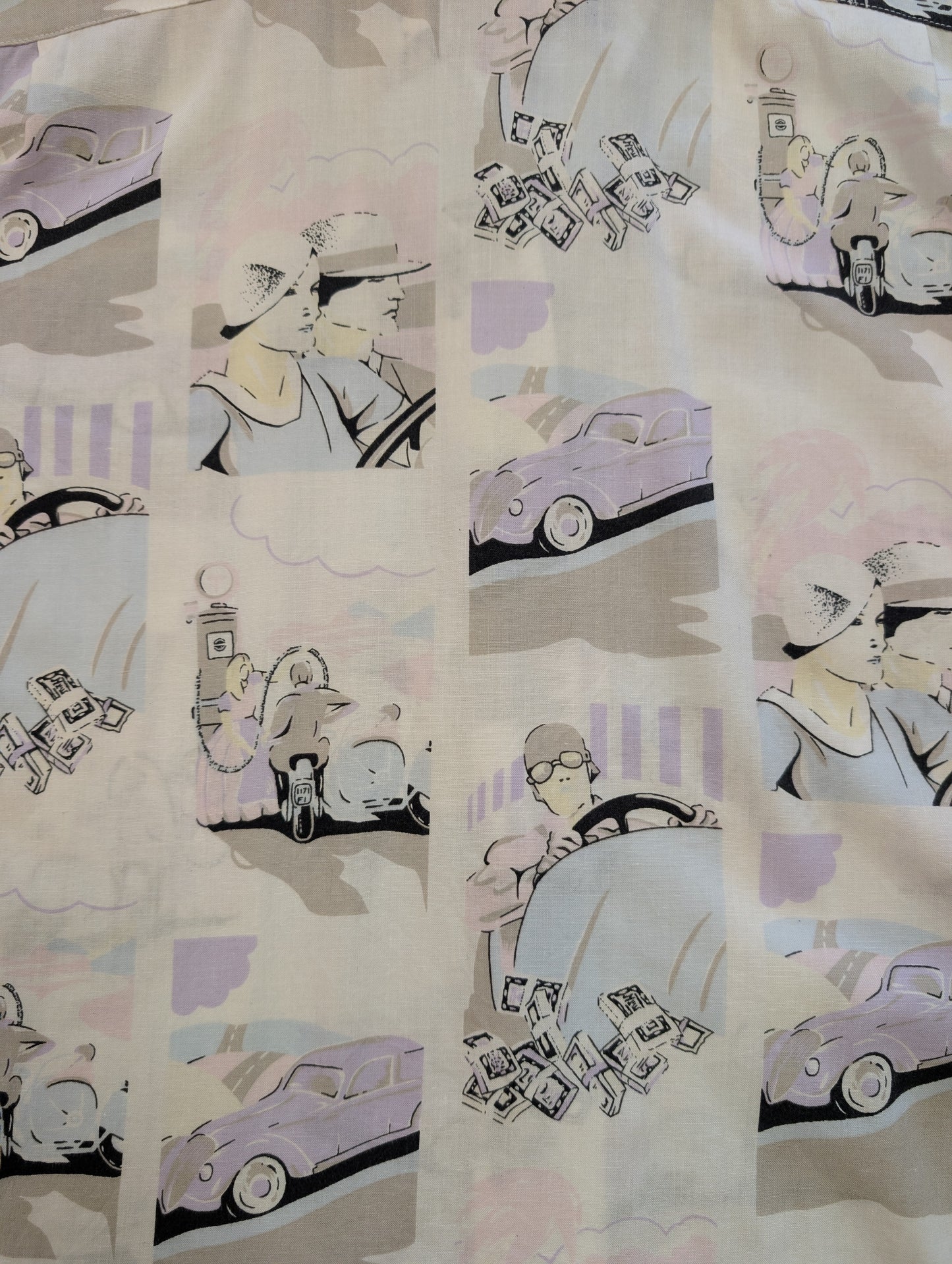 1980s Elkont novelty print shirt - M