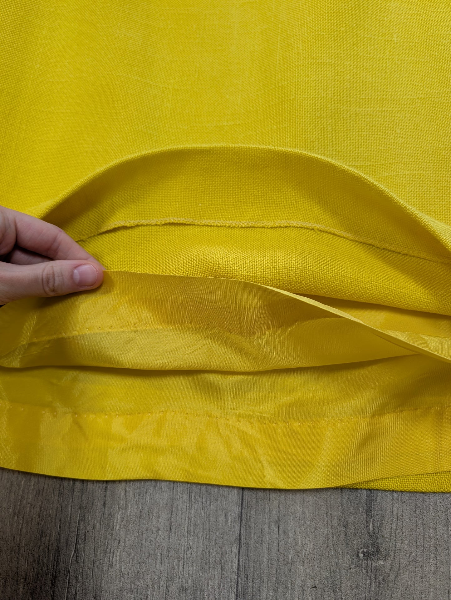 1970s Windsmoor yellow skirt suit - S/M/10/12